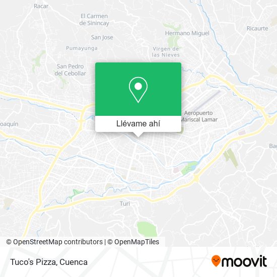 Mapa de Tuco's Pizza