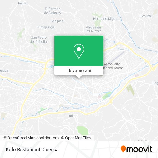 Mapa de Kolo Restaurant