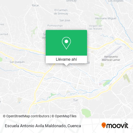 Mapa de Escuela Antonio Avila Maldonado