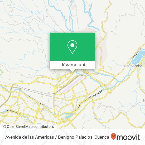 Mapa de Avenida de las Americas / Benigno Palacios