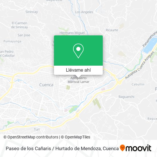 Mapa de Paseo de los Cañaris / Hurtado de Mendoza