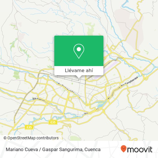 Mapa de Mariano Cueva / Gaspar Sangurima