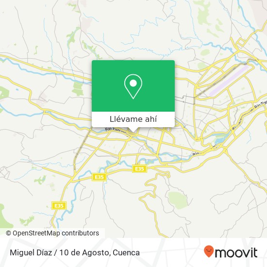 Mapa de Miguel Díaz / 10 de Agosto