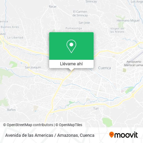 Mapa de Avenida de las Americas / Amazonas