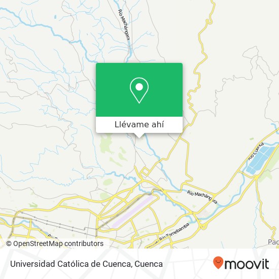 Mapa de Universidad Católica de Cuenca