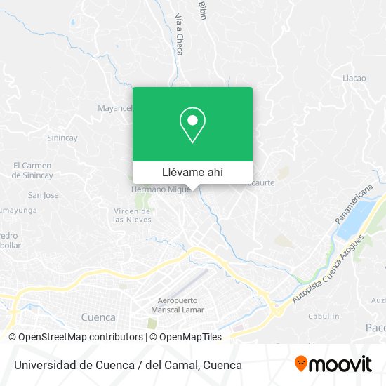 Mapa de Universidad de Cuenca / del Camal