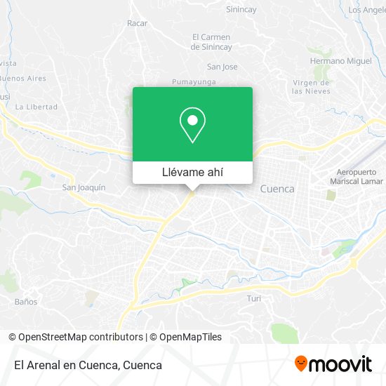 Mapa de El Arenal en Cuenca