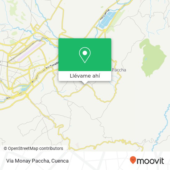 Mapa de Vía Monay Paccha