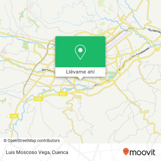 Mapa de Luis Moscoso Vega