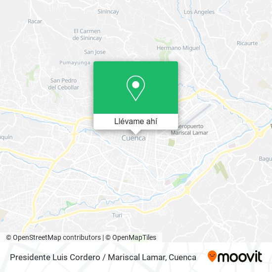 Mapa de Presidente Luis Cordero / Mariscal Lamar