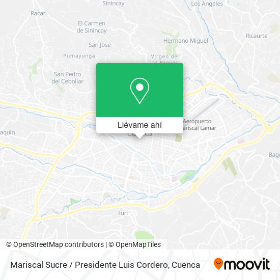 Mapa de Mariscal Sucre / Presidente Luis Cordero