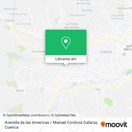Mapa de Avenida de las Americas / Manuel Cordova Galarza
