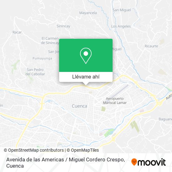 Mapa de Avenida de las Americas / Miguel Cordero Crespo