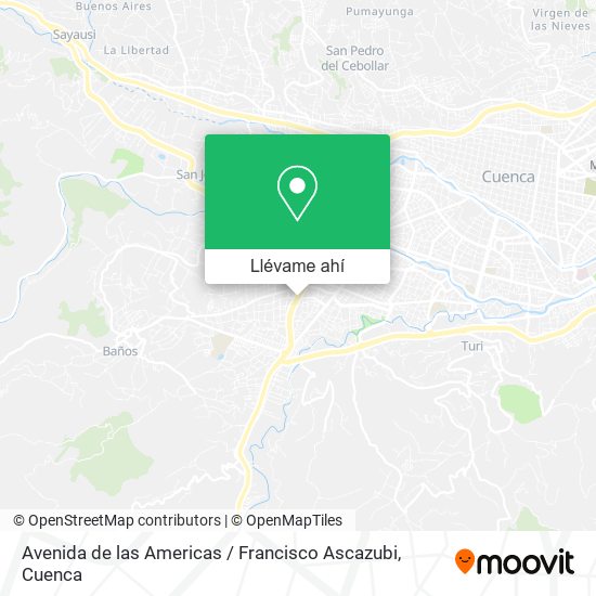 Mapa de Avenida de las Americas / Francisco Ascazubi