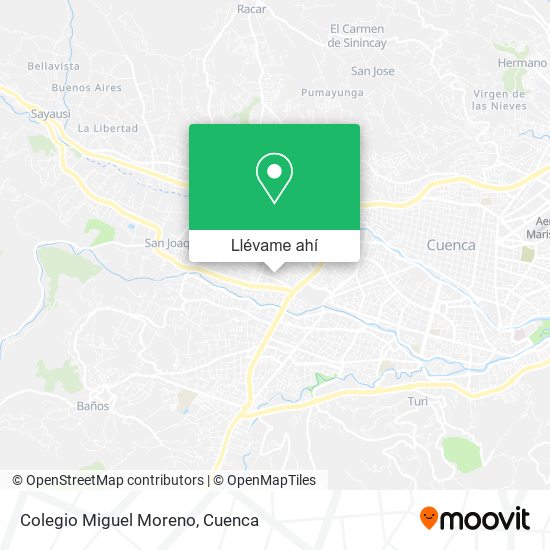Mapa de Colegio Miguel Moreno