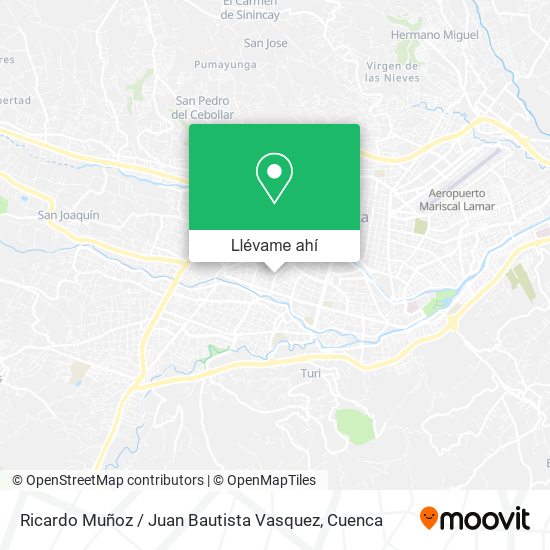 Mapa de Ricardo Muñoz / Juan Bautista Vasquez