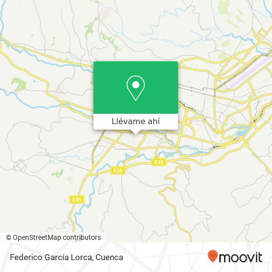 Mapa de Federico García Lorca