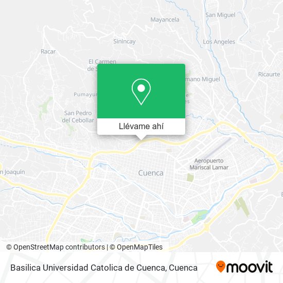 Mapa de Basilica Universidad Catolica de Cuenca
