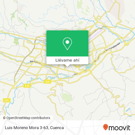 Mapa de Luis Moreno Mora 3-63