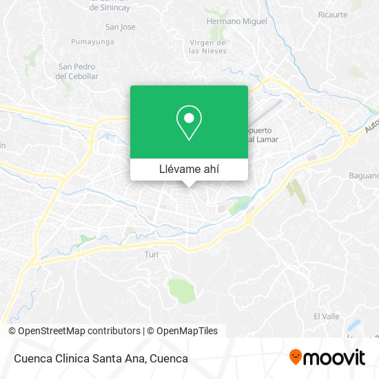 Mapa de Cuenca Clinica Santa Ana