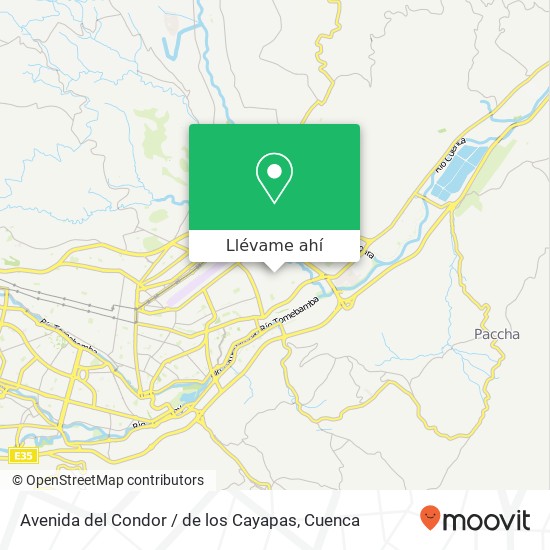 Mapa de Avenida del Condor / de los Cayapas