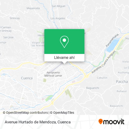 Mapa de Avenue Hurtado de Mendoza