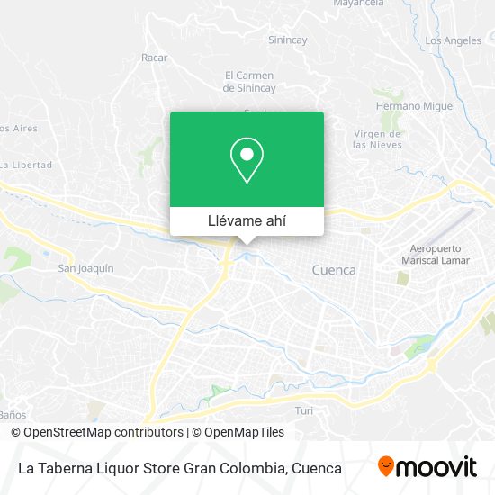 Mapa de La Taberna Liquor Store Gran Colombia