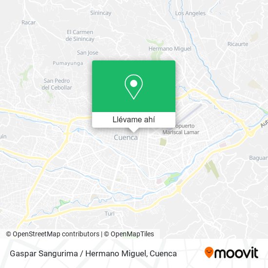 Mapa de Gaspar Sangurima / Hermano Miguel