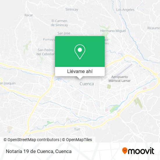 Mapa de Notaría 19 de Cuenca