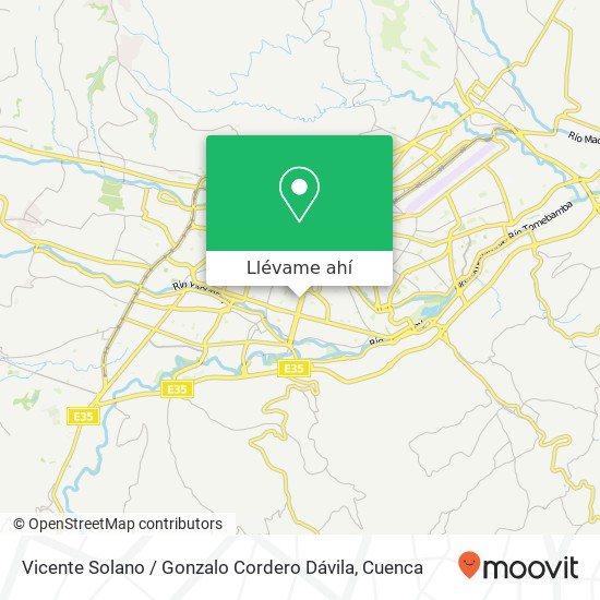 Mapa de Vicente Solano / Gonzalo Cordero Dávila