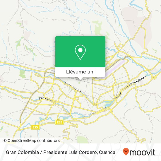 Mapa de Gran Colombia / Presidente Luis Cordero