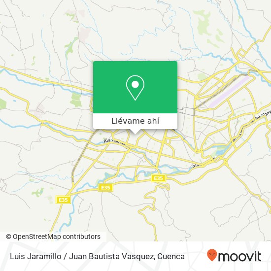 Mapa de Luis Jaramillo / Juan Bautista Vasquez