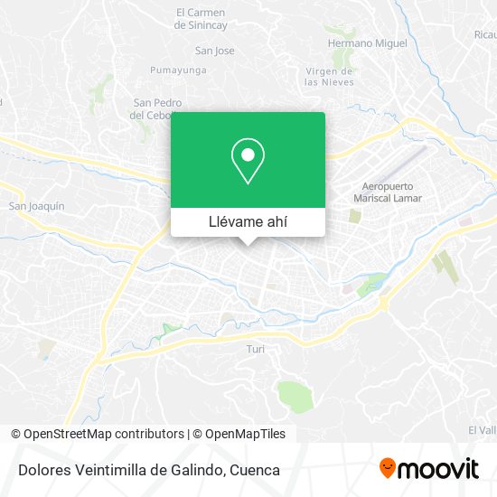 Mapa de Dolores Veintimilla de Galindo