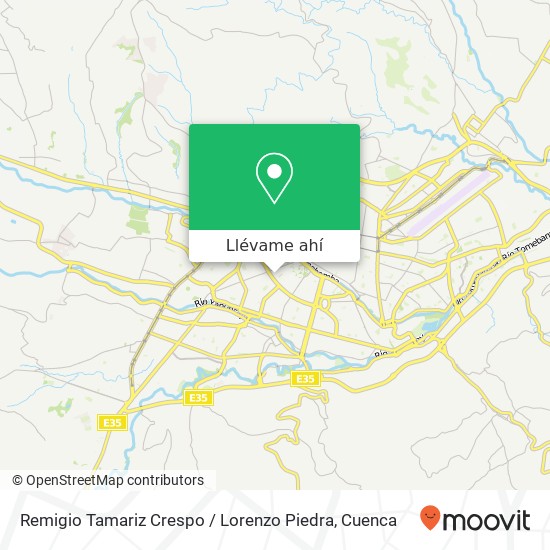 Mapa de Remigio Tamariz Crespo / Lorenzo Piedra