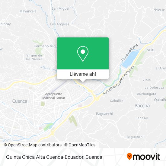 Mapa de Quinta Chica Alta Cuenca-Ecuador