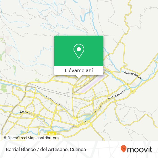 Mapa de Barrial Blanco / del Artesano