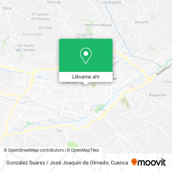 Mapa de González Suarez / José Joaquín de Olmedo