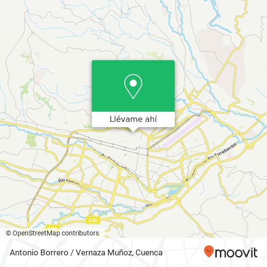 Mapa de Antonio Borrero / Vernaza Muñoz