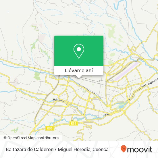 Mapa de Baltazara de Calderon / Miguel Heredia