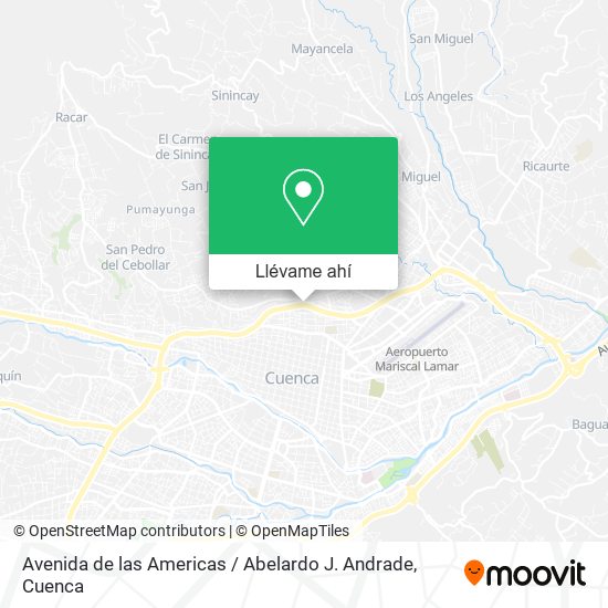 Mapa de Avenida de las Americas / Abelardo J. Andrade