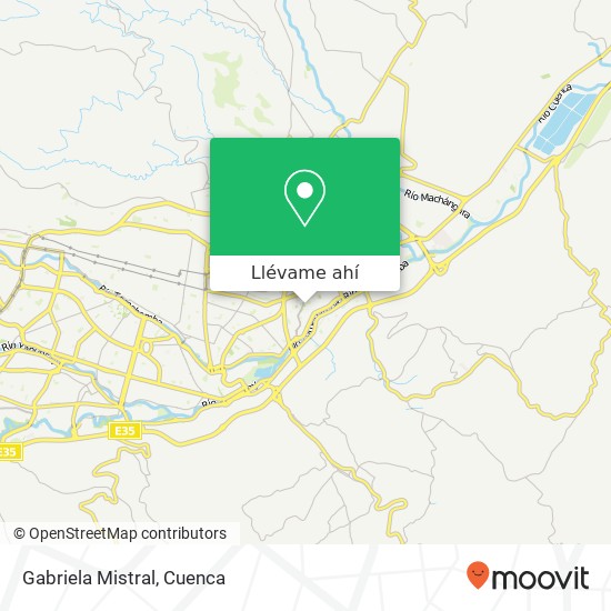 Mapa de Gabriela Mistral