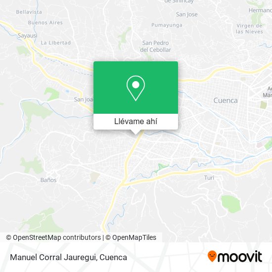 Mapa de Manuel Corral Jauregui