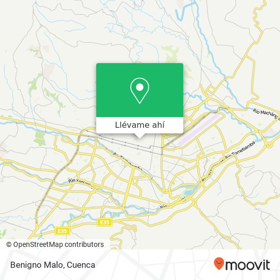 Mapa de Benigno Malo