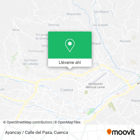 Mapa de Ayancay / Calle del Pasa