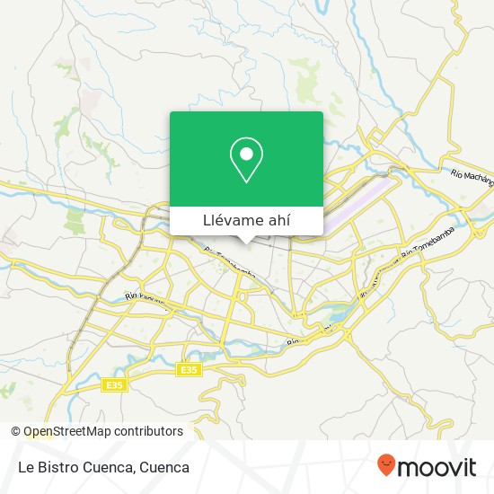 Mapa de Le Bistro Cuenca