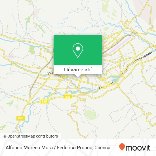 Mapa de Alfonso Moreno Mora / Federico Proaño