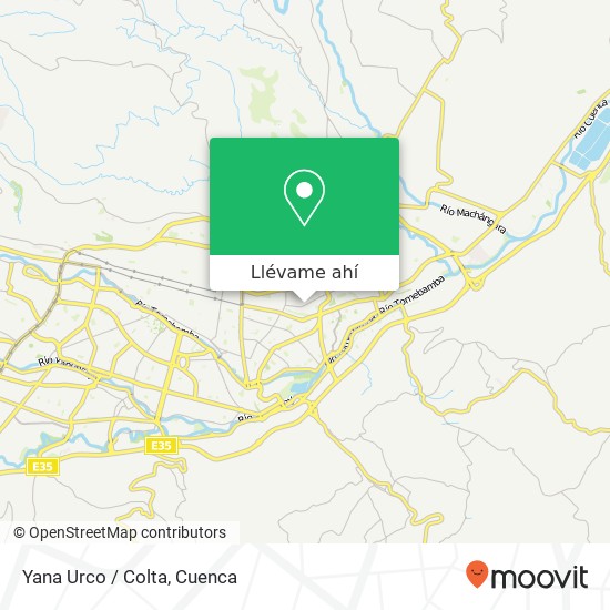 Mapa de Yana Urco / Colta
