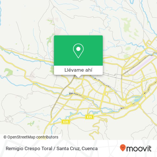 Mapa de Remigio Crespo Toral / Santa Cruz
