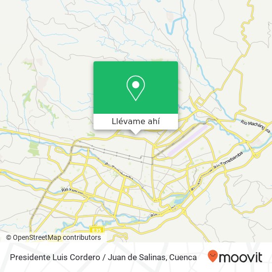 Mapa de Presidente Luis Cordero / Juan de Salinas