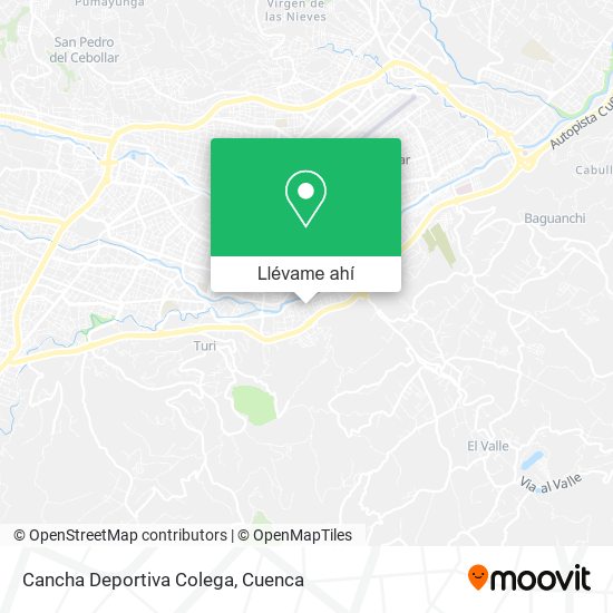 Mapa de Cancha Deportiva Colega